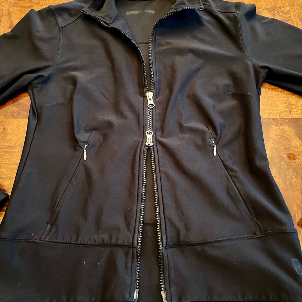 Lucy Athletic Jacket, Black, Size Small - image 3